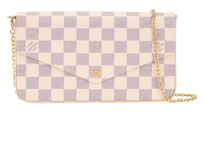 Felicie Pochette, &pound;850, Handbags, White, Canvas, Front view